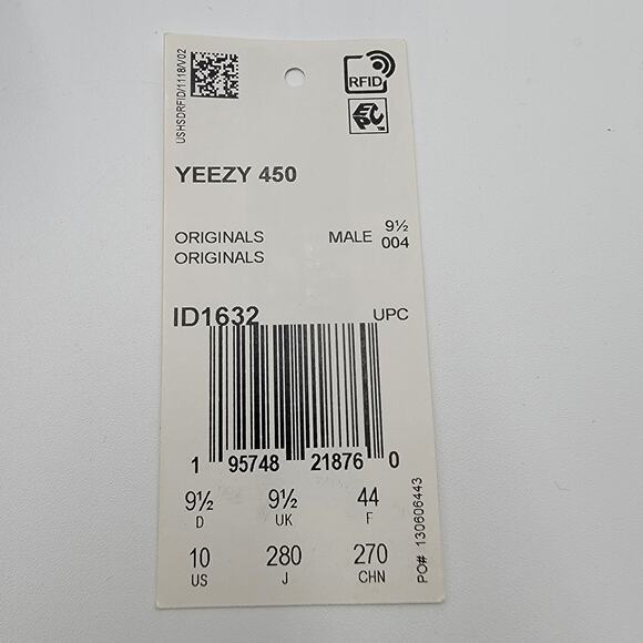Yeezy 450 \'Stone Teal\'Sz 10 ID1632 main image 9